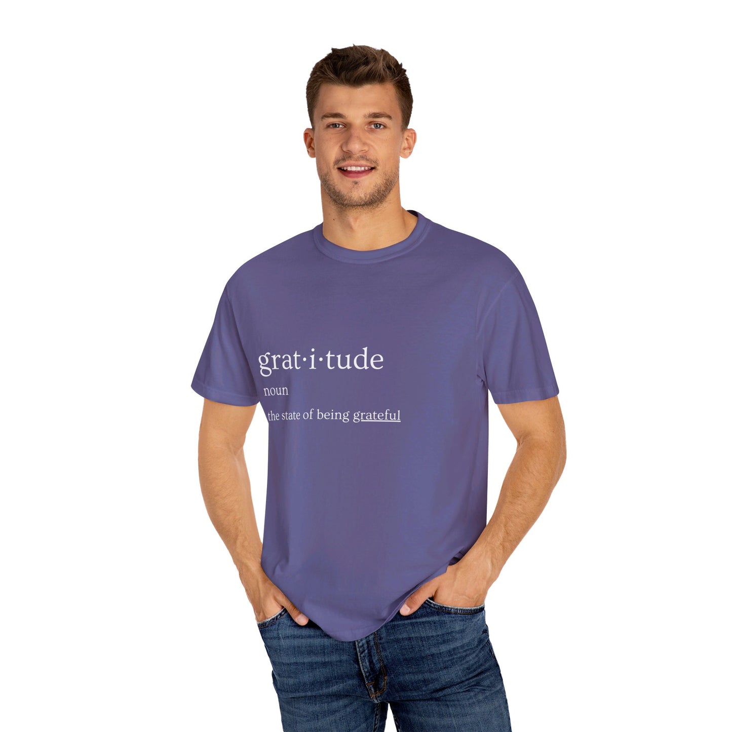 Gratitude Definition Unisex Garment-Dyed T-shirt