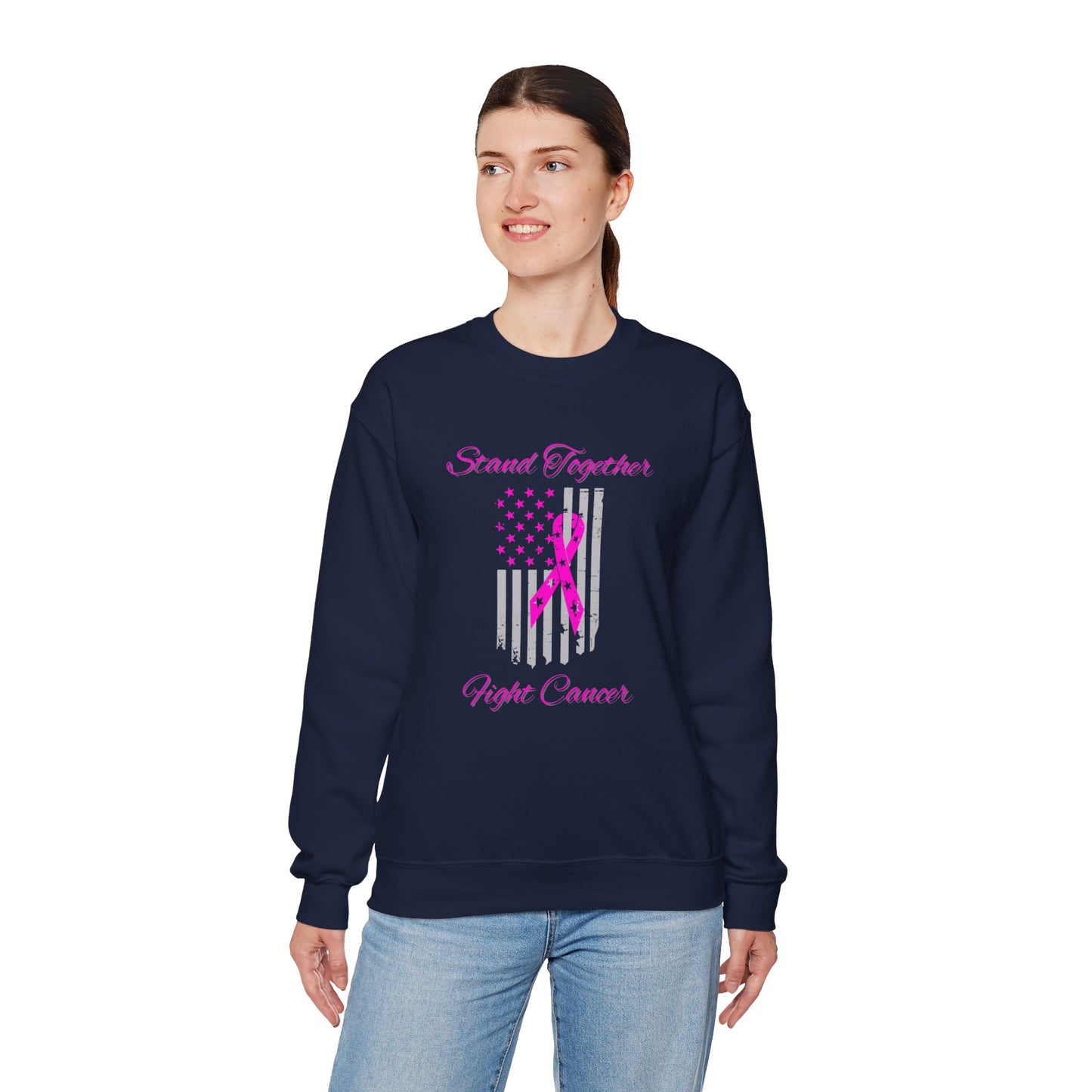 Stand Together Fight Breast Cancer Unisex Heavy Blend™ Crewneck Sweatshirt