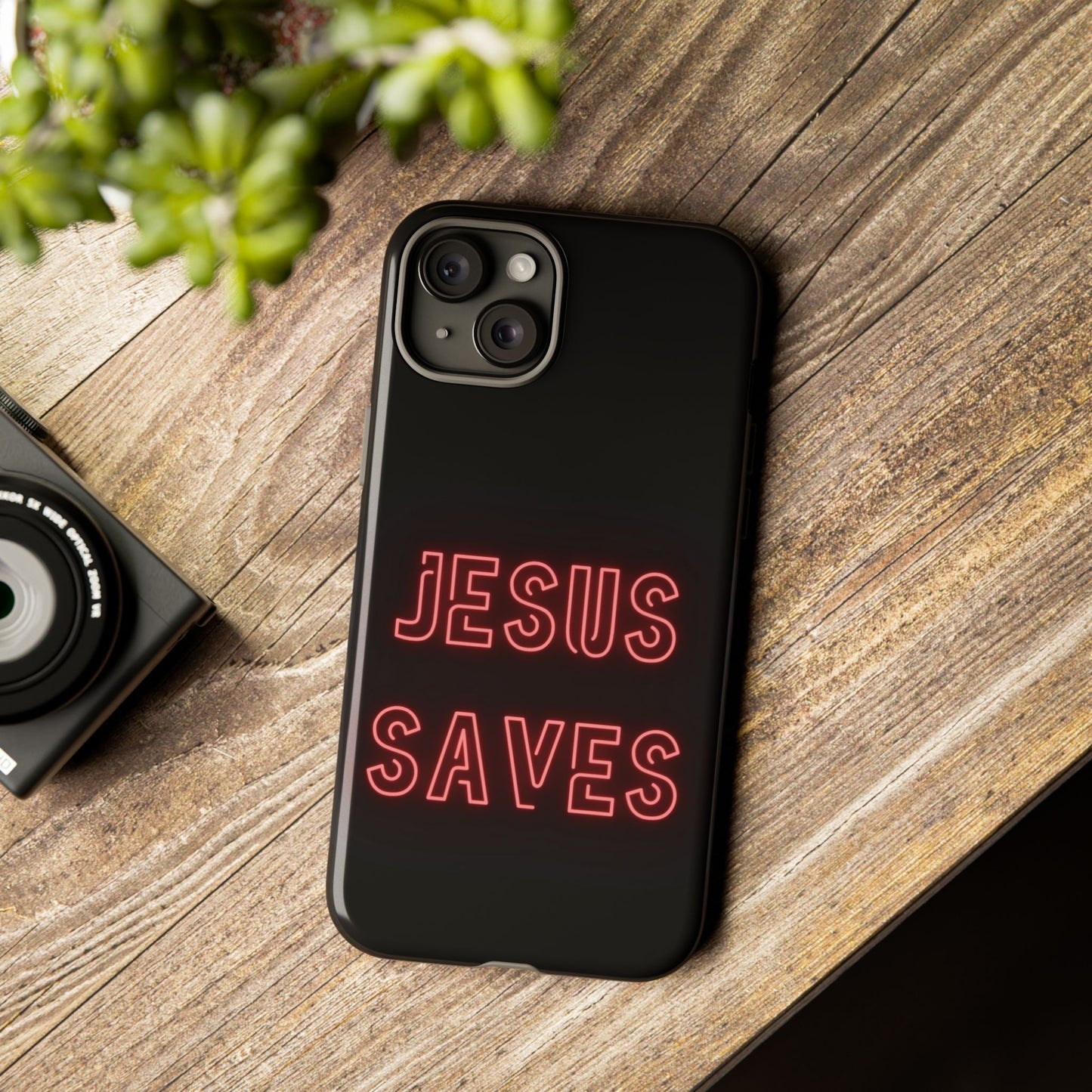 Jesus Saves Neon Signage Tough Cases Iphone Samsung Google