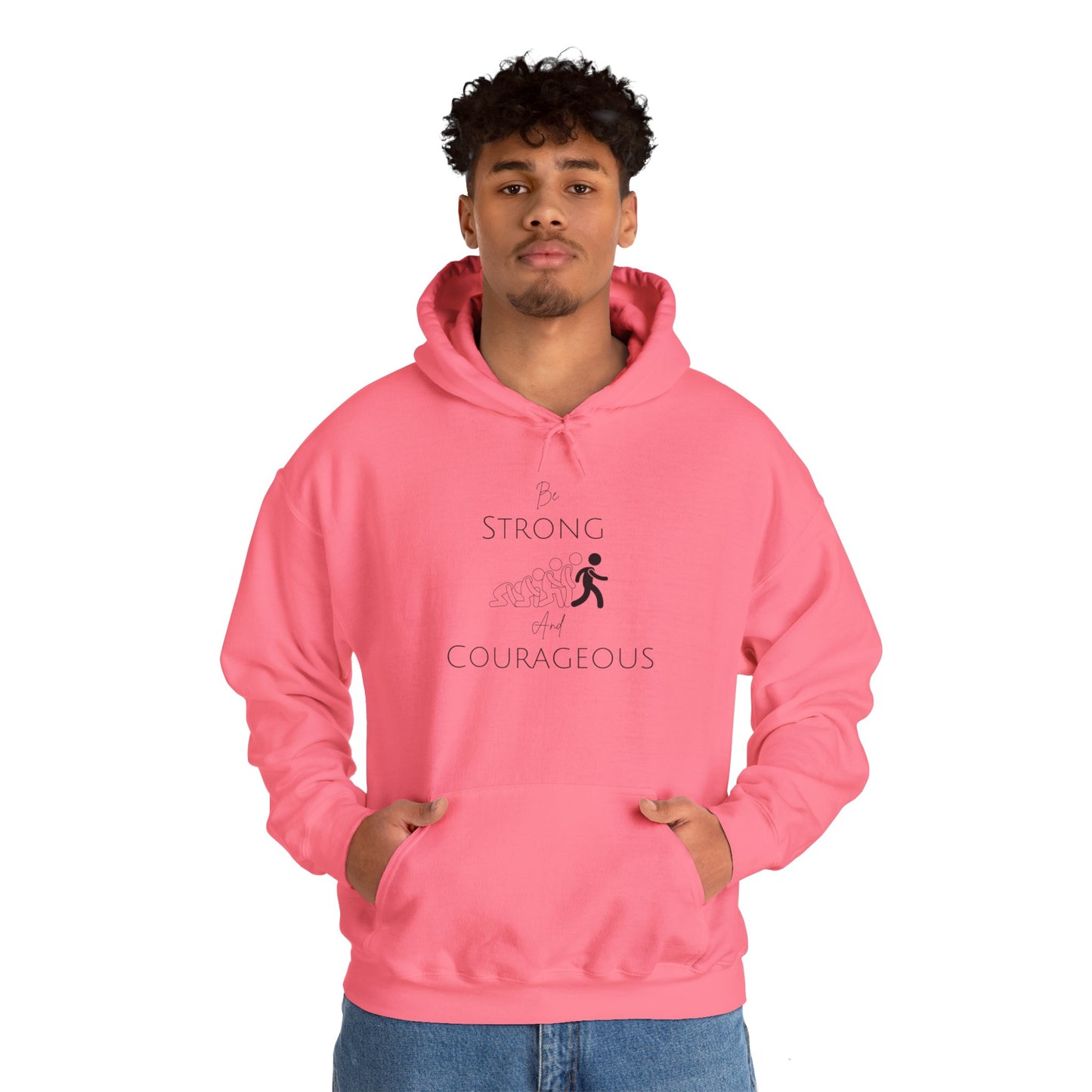 Be Strong And Courageous Unisex Heavy Blend™ Hooded Sweatshirt