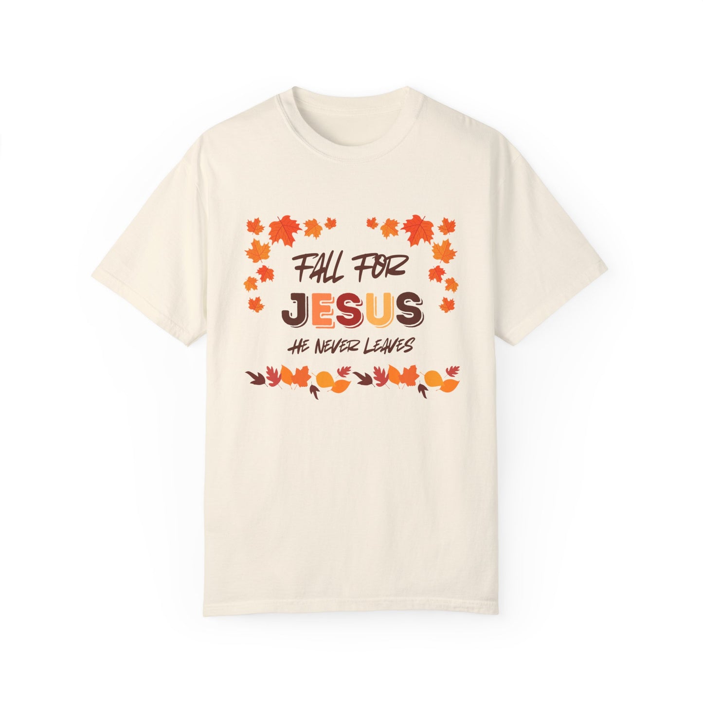 Fall For Jesus Harvest Unisex Garment-Dyed T-shirt