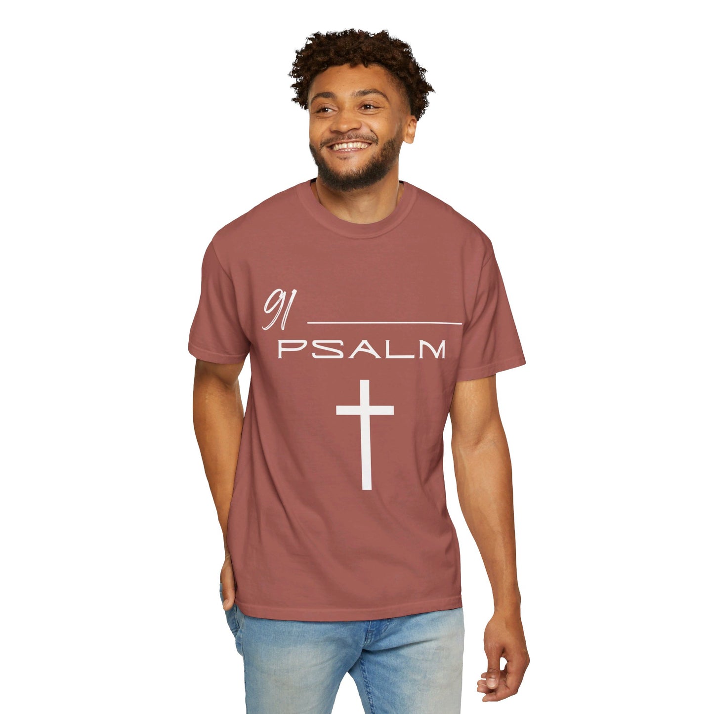 Psalm 91 Unisex Garment-Dyed T-shirt