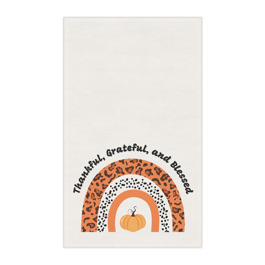 Thankful Grateful Blessed Tea Towels (cotton, poly)