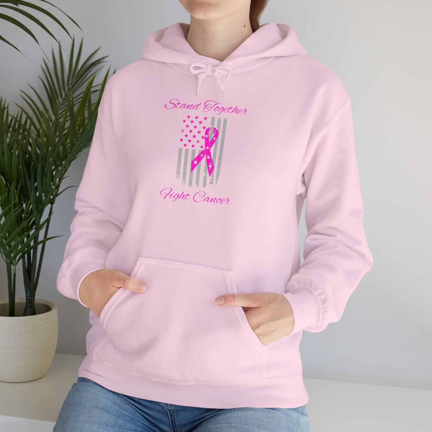 Stand Together Fight Breast Cancer Unisex Heavy Blend™ Hooded Sweatshirt