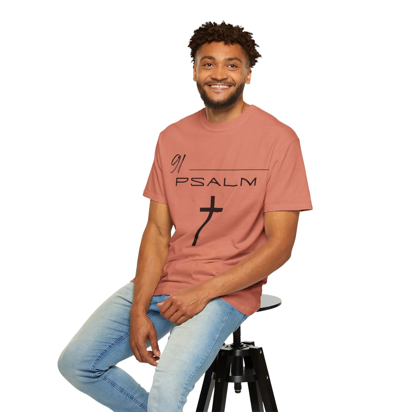 Psalm 91 Unisex Garment-Dyed T-shirt