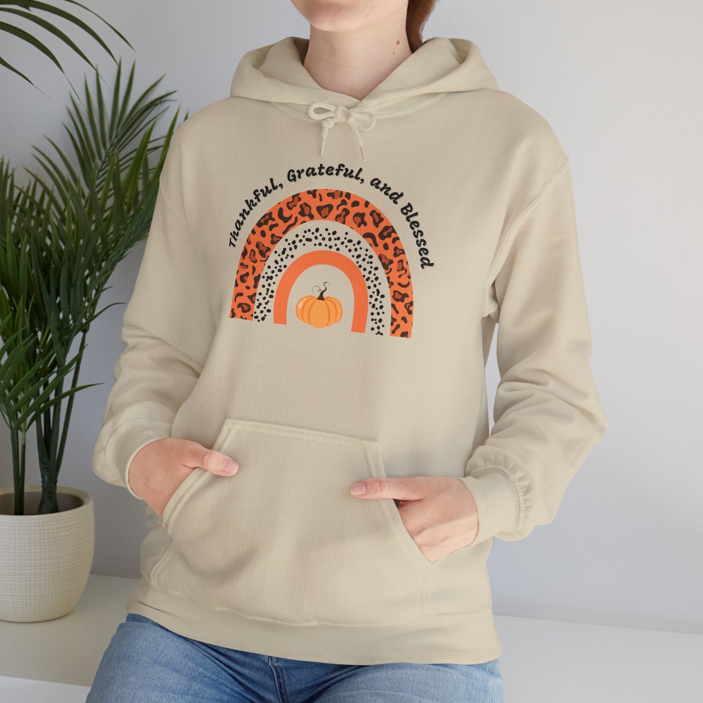 Thankful Grateful Blessed Unisex Heavy Blend™ Hooded Sweatshirt