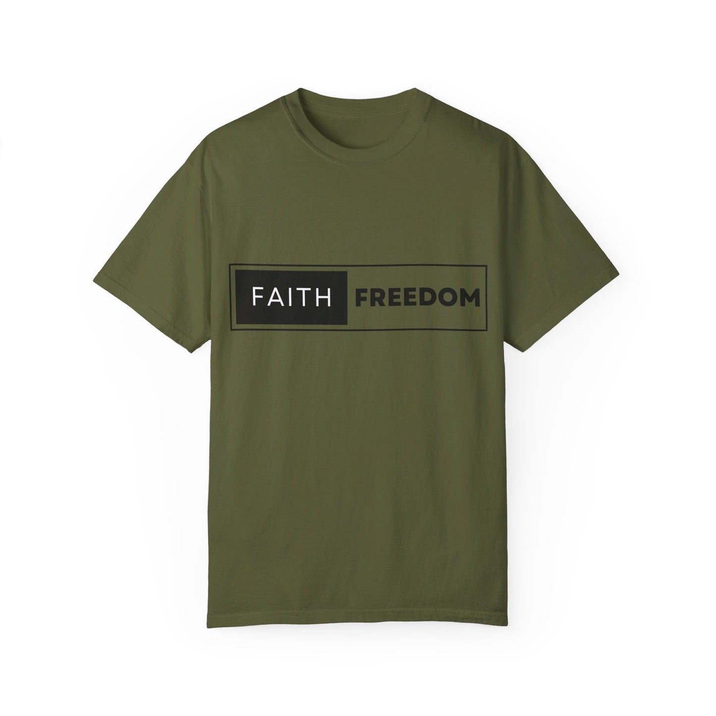 Faith Freedom Unisex Garment-Dyed T-shirt