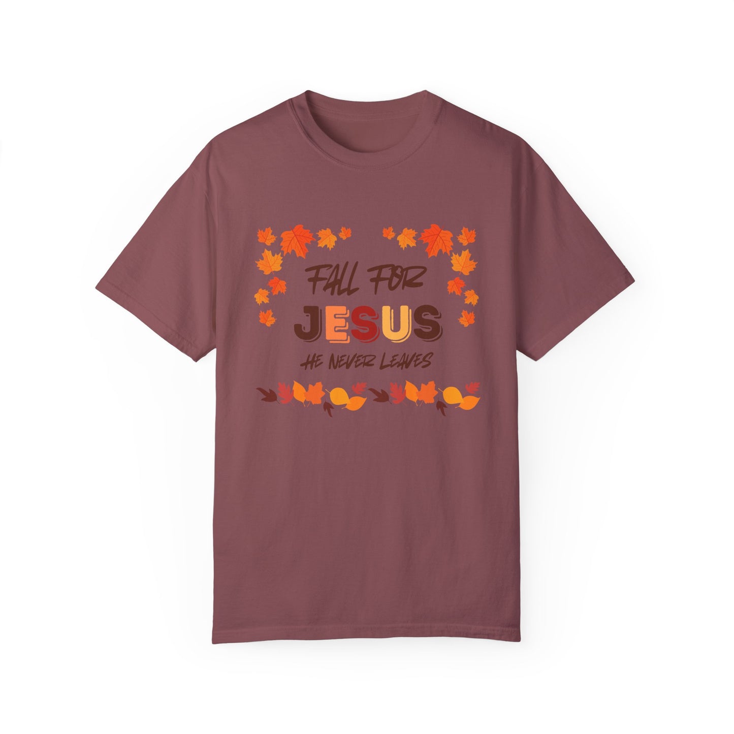 Fall For Jesus Harvest Unisex Garment-Dyed T-shirt