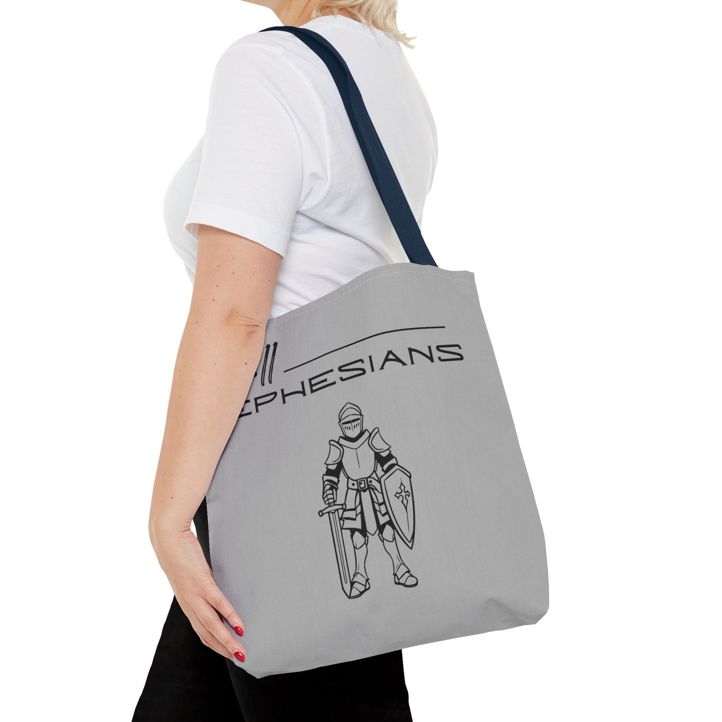 Ephesians 6:11 Full Armor of God Tote Bag (AOP)