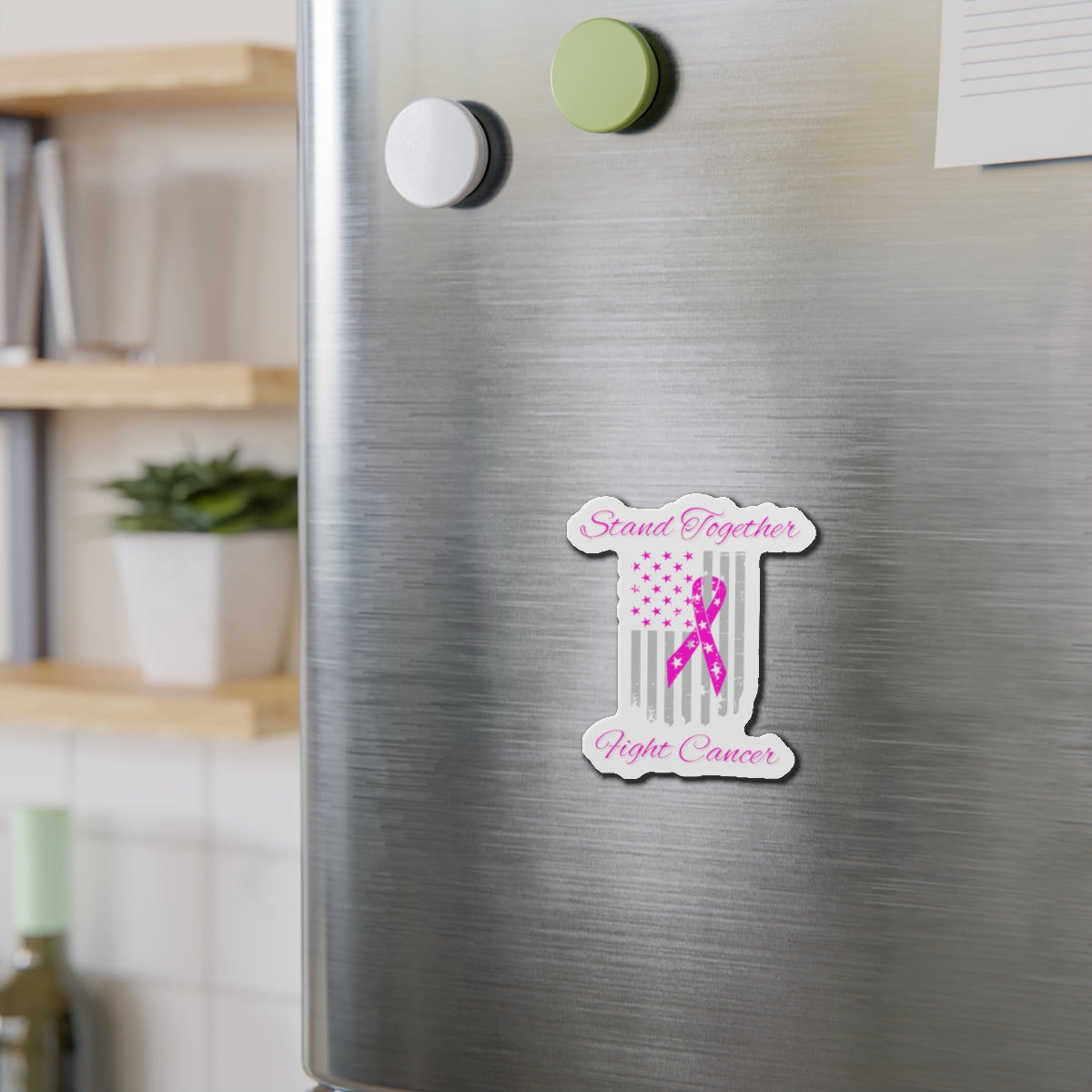 Stand Together Fight Breast Cancer Die-Cut Magnets