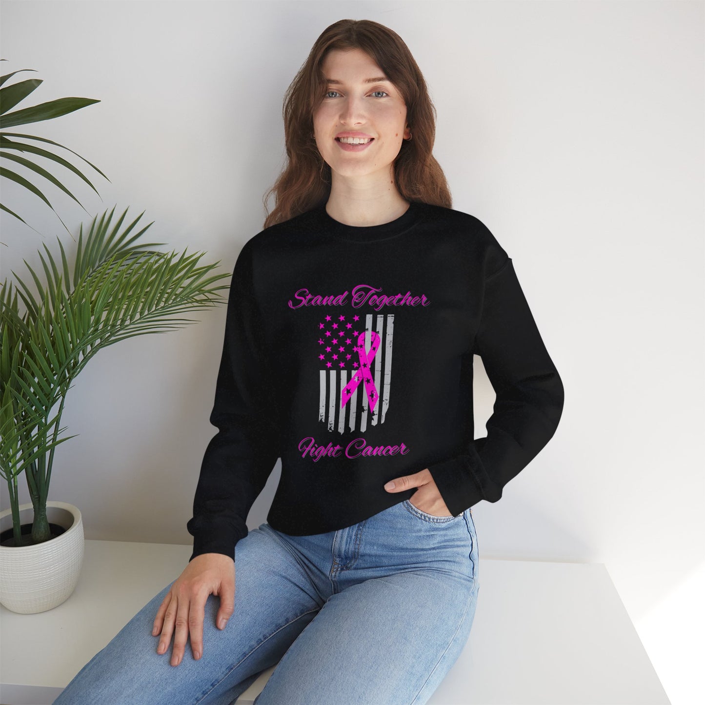 Stand Together Fight Breast Cancer Unisex Heavy Blend™ Crewneck Sweatshirt