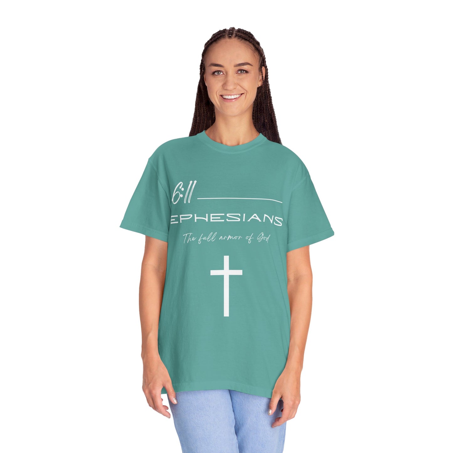 Ephesians 6:11 Armor of God Unisex Garment-Dyed T-shirt