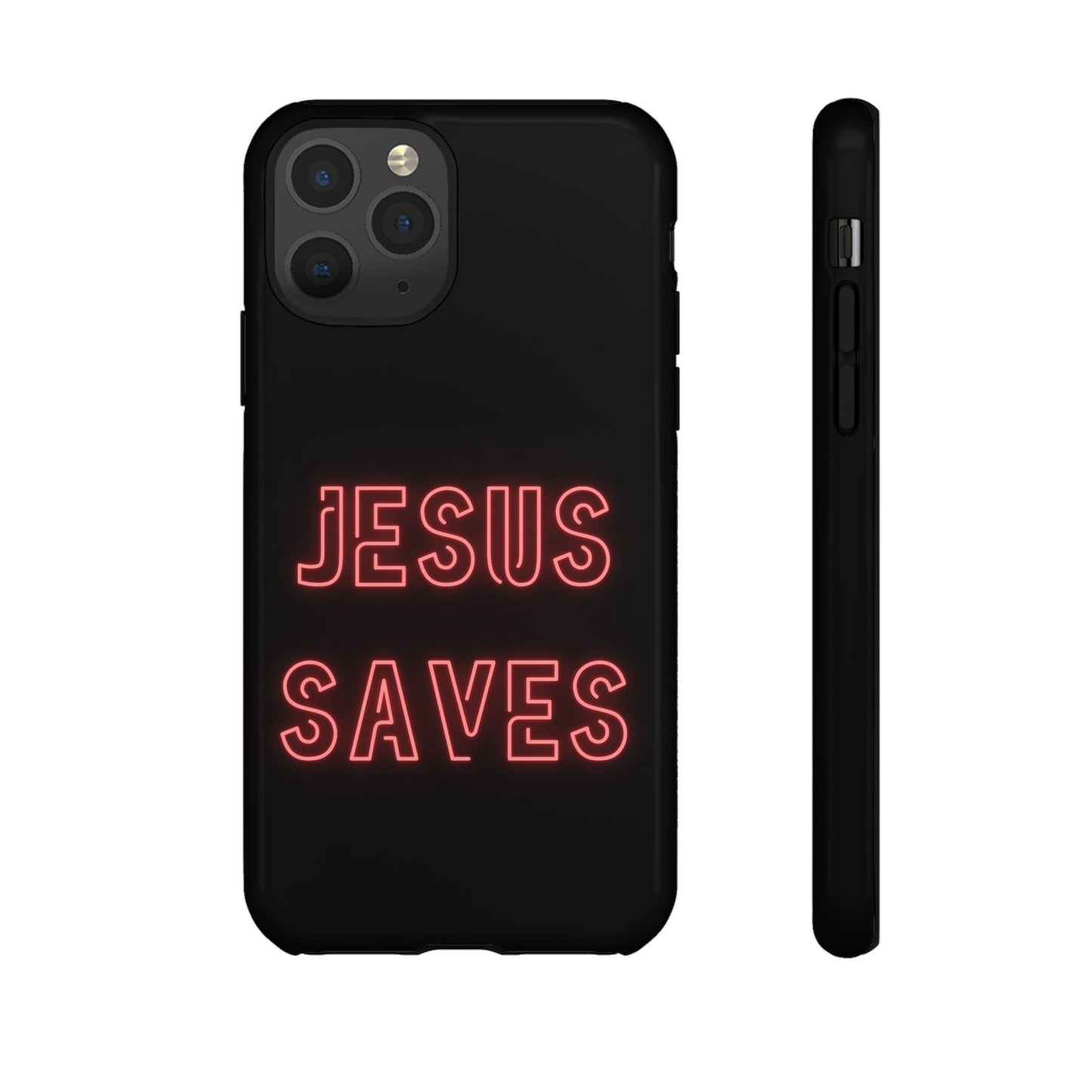 Jesus Saves Neon Signage Tough Cases Iphone Samsung Google