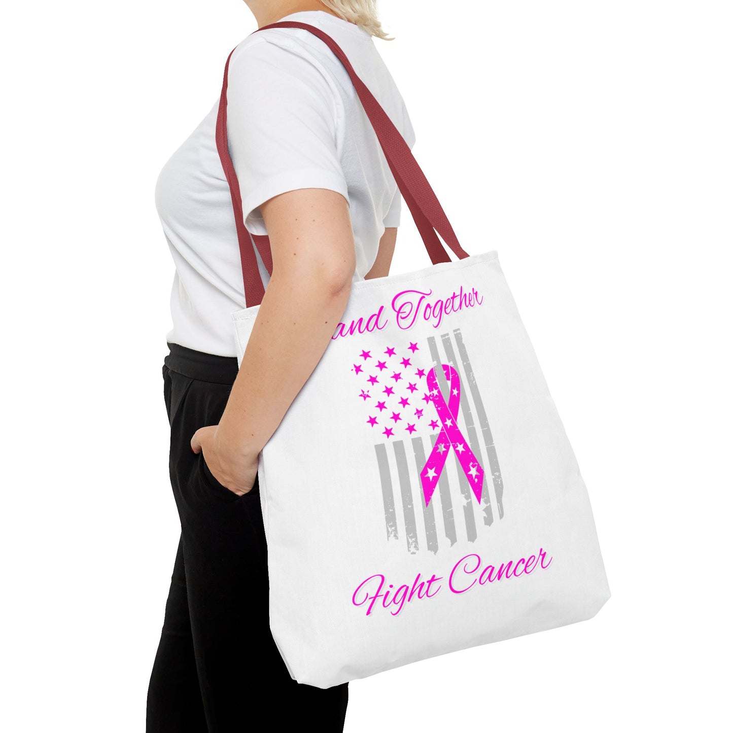 Stand Together Fight Breast Cancer Tote Bag (AOP)