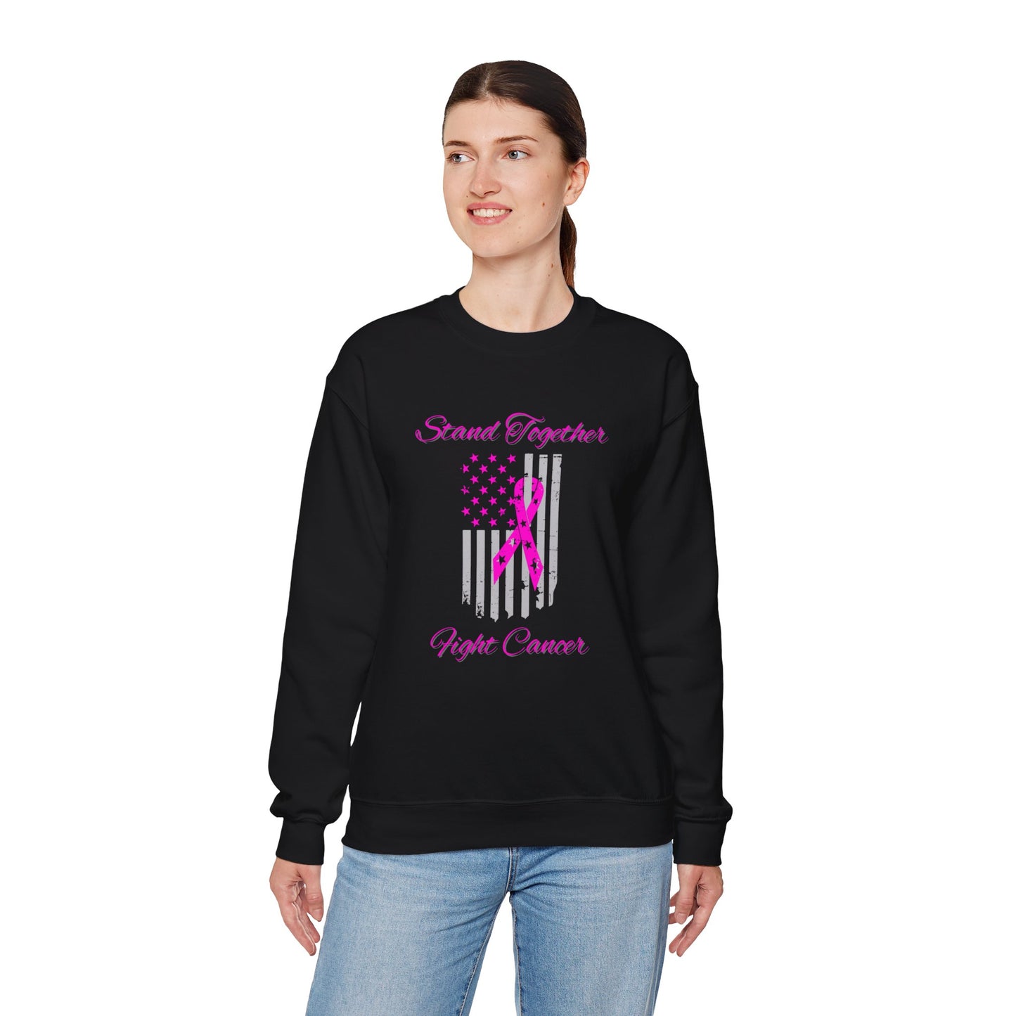 Stand Together Fight Breast Cancer Unisex Heavy Blend™ Crewneck Sweatshirt