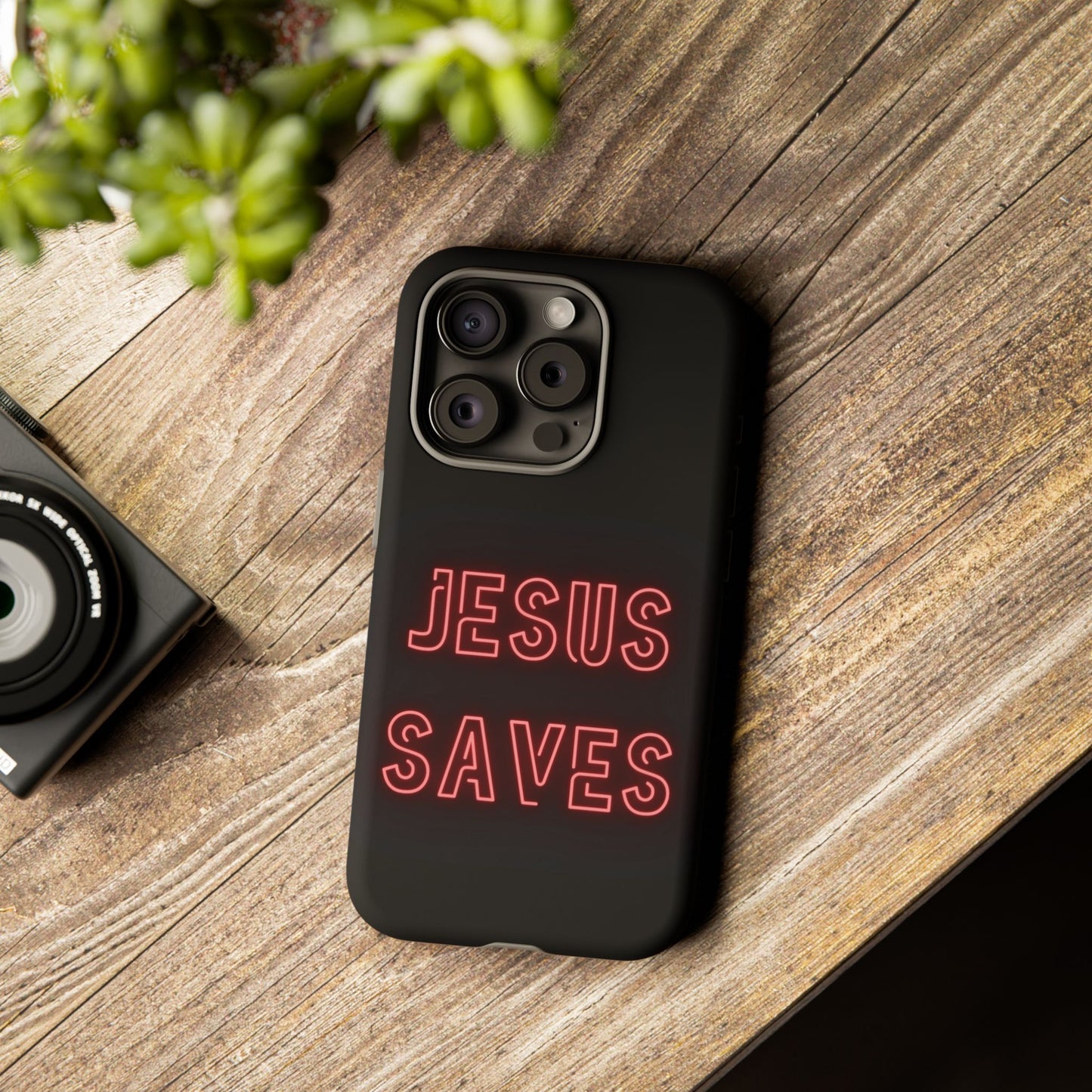 Jesus Saves Neon Signage Tough Cases Iphone Samsung Google