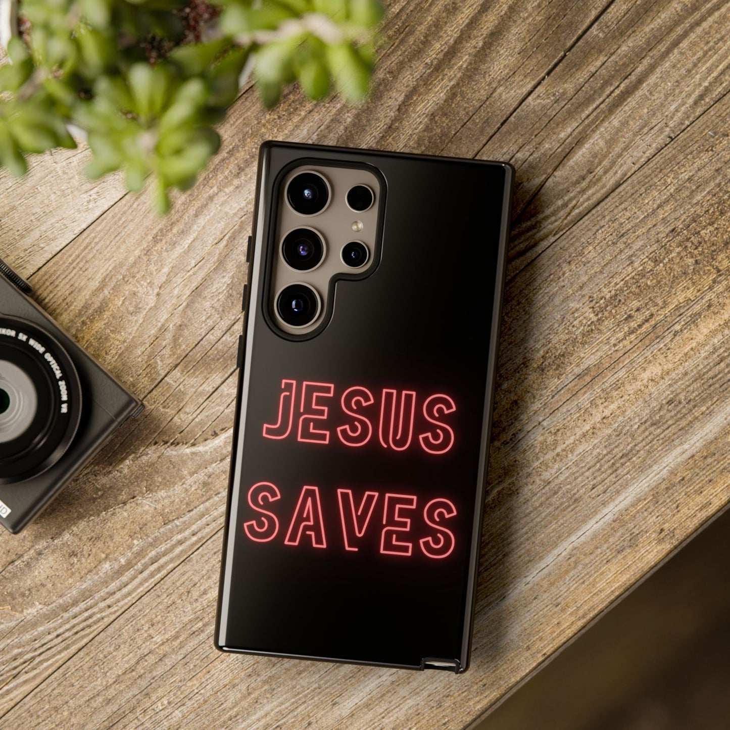 Jesus Saves Neon Signage Tough Cases Iphone Samsung Google