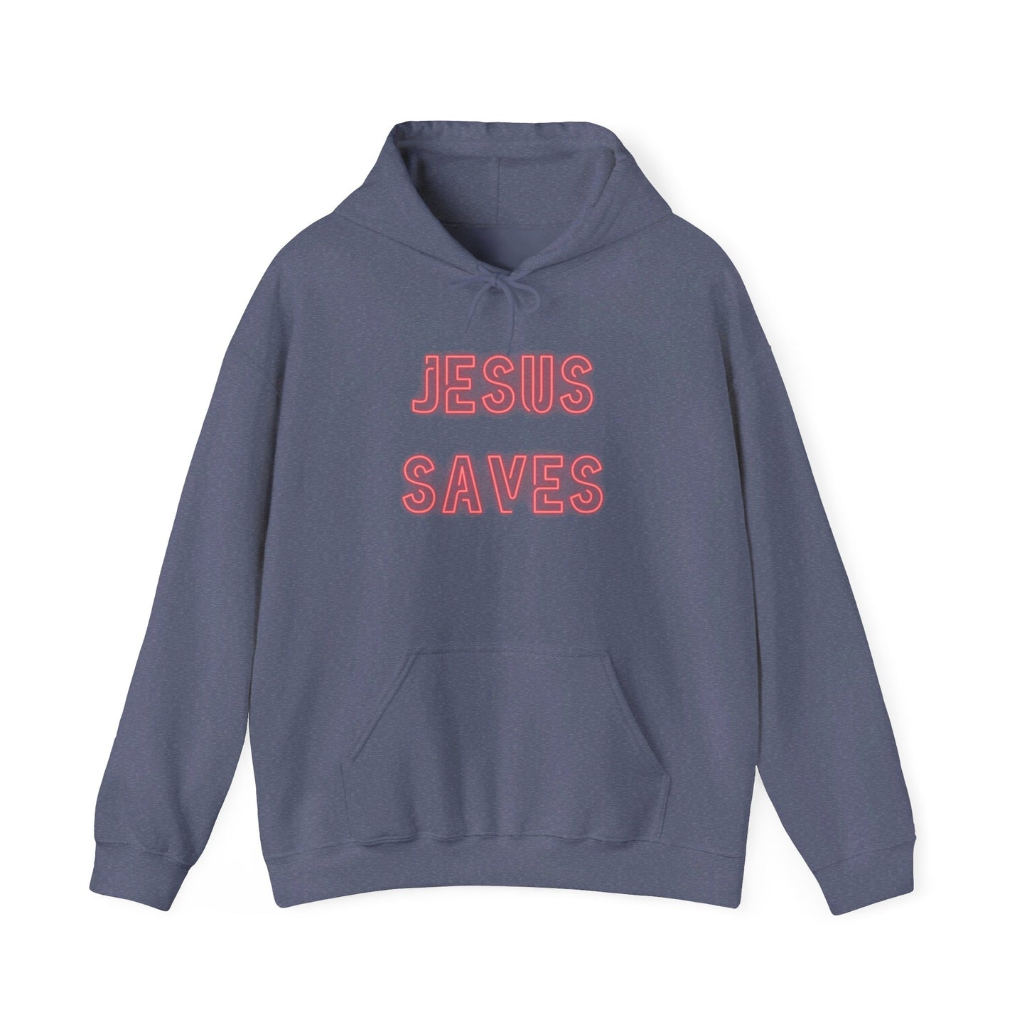 Jesus Saves Neon Signage Unisex Heavy Blend™ Hooded Sweatshirt