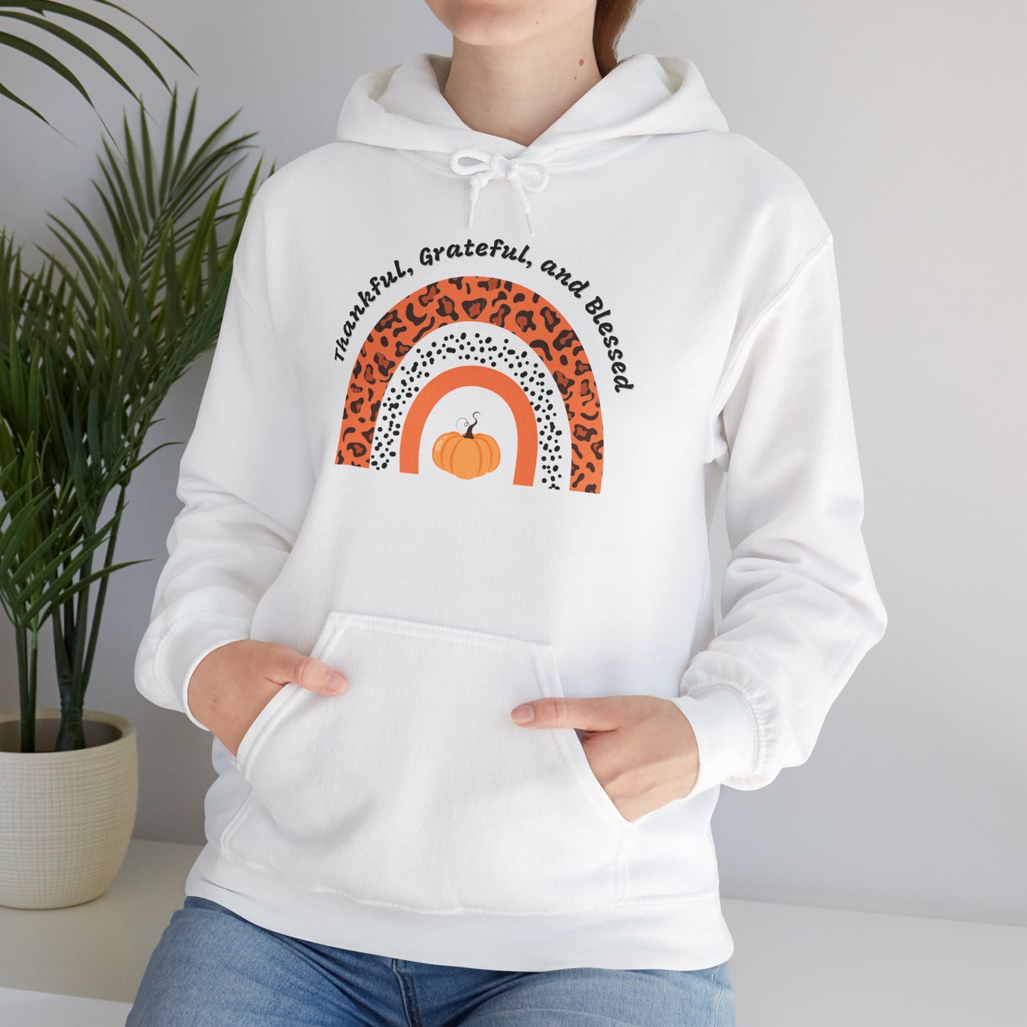 Thankful Grateful Blessed Unisex Heavy Blend™ Hooded Sweatshirt