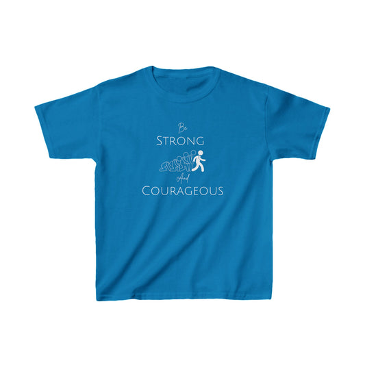 Be Strong And Courageous Kids Heavy Cotton™ Tee