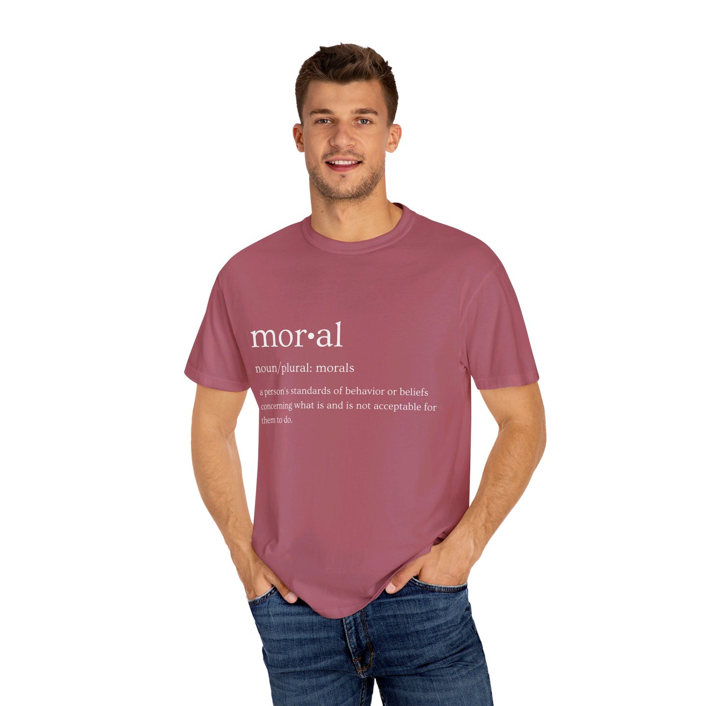 Moral Definition Unisex Garment-Dyed T-shirt