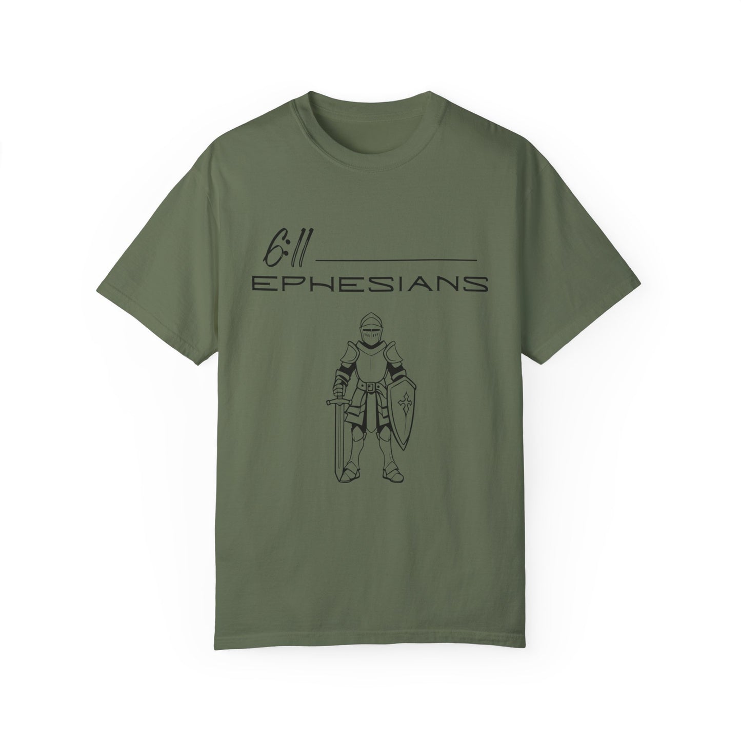 Ephesians 6:11 Armor w/Full Scripture on Back Unisex Garment-Dyed T-shirt