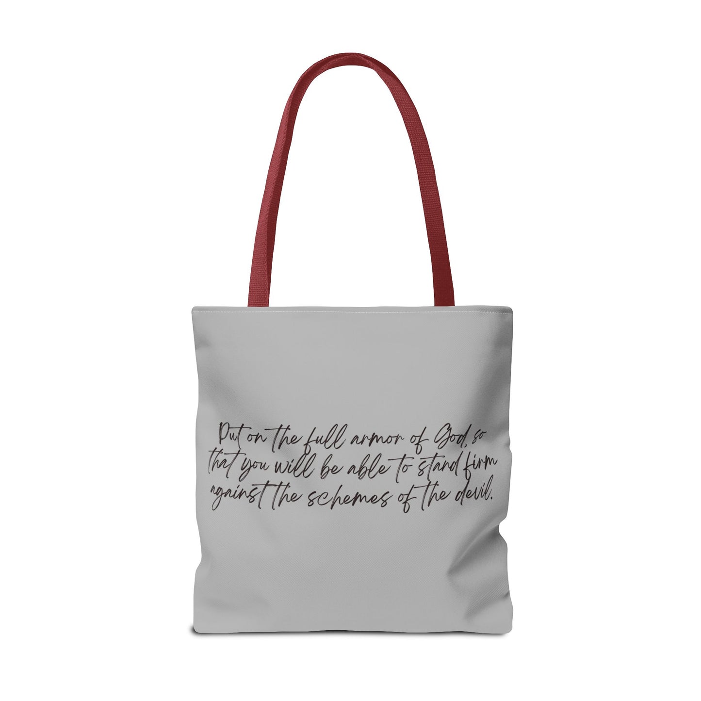 Ephesians 6:11 Full Armor of God Tote Bag (AOP)