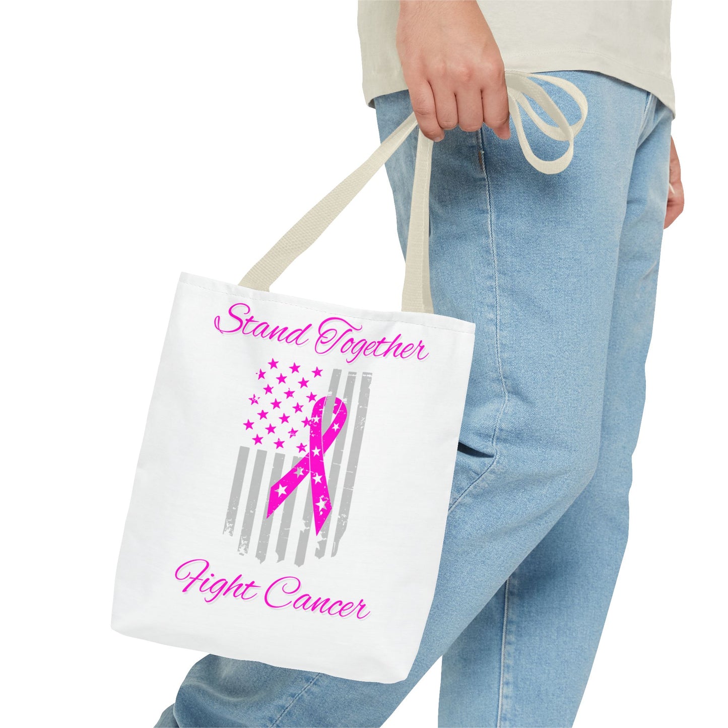 Stand Together Fight Breast Cancer Tote Bag (AOP)