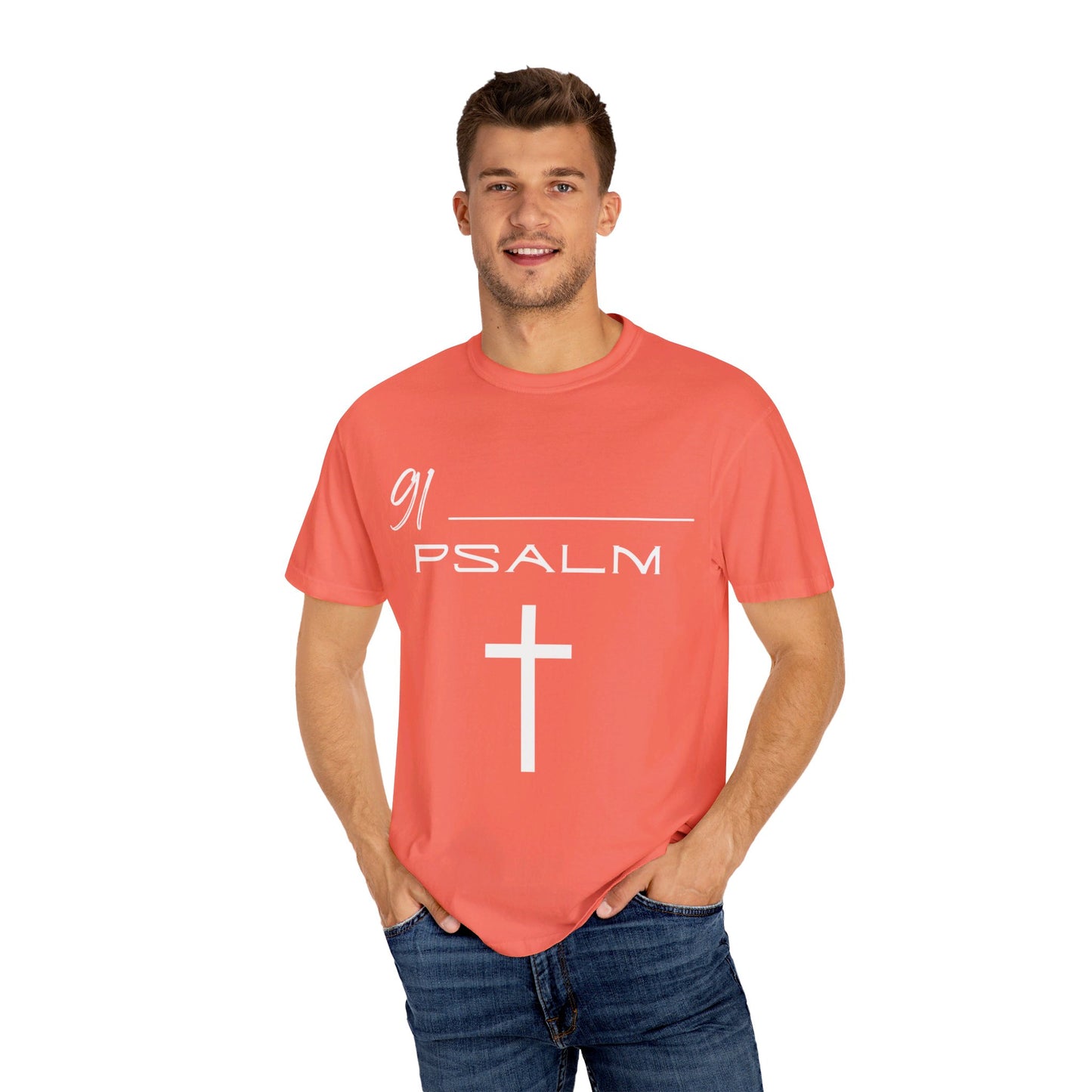 Psalm 91 Unisex Garment-Dyed T-shirt