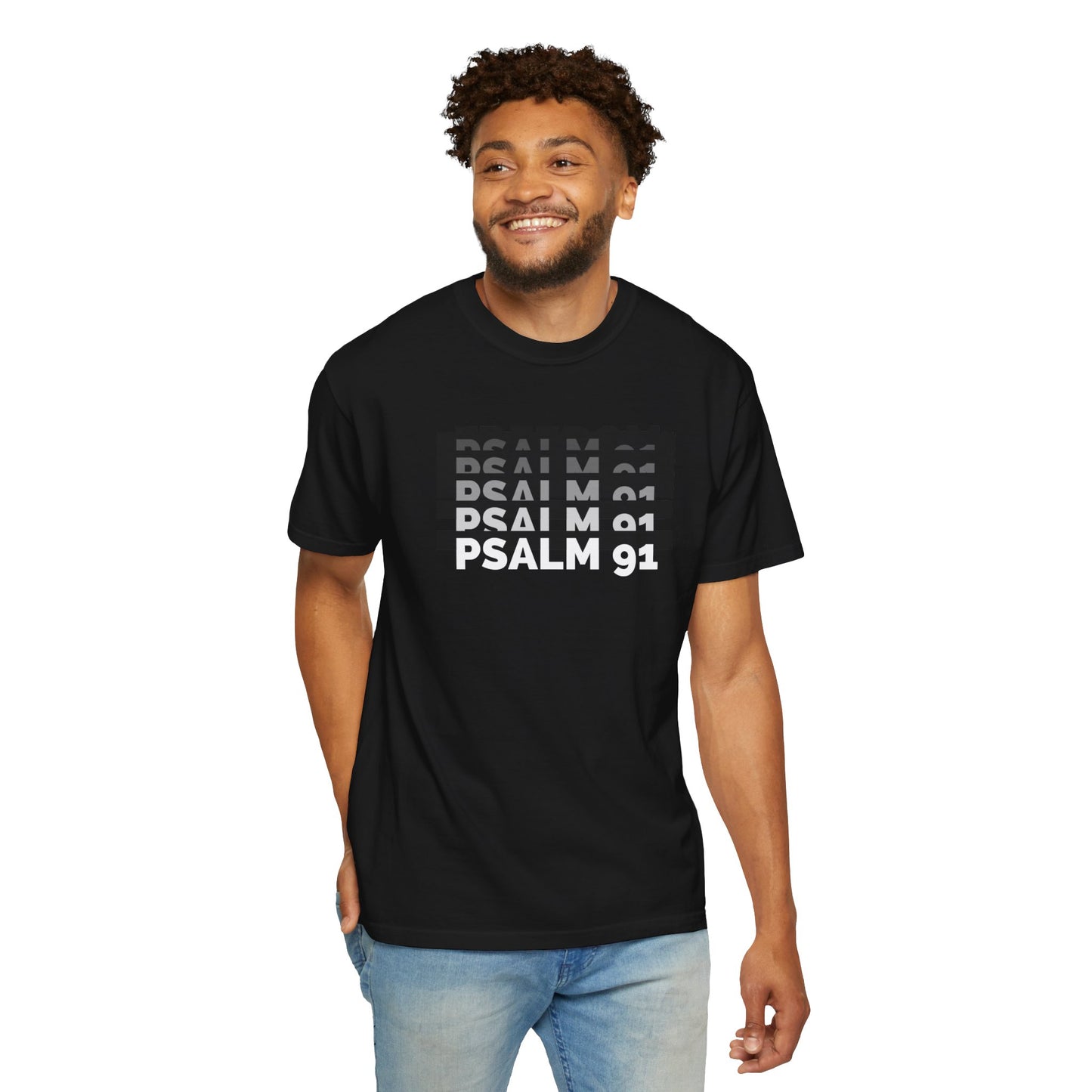 Psalm 91 Unisex Garment-Dyed T-shirt