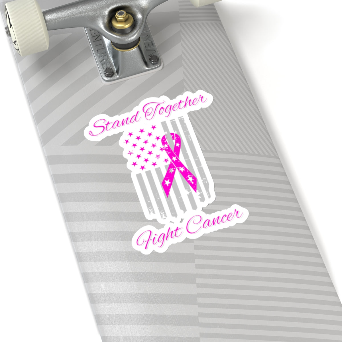 Stand Together Fight Breast Cancer Kiss-Cut Stickers