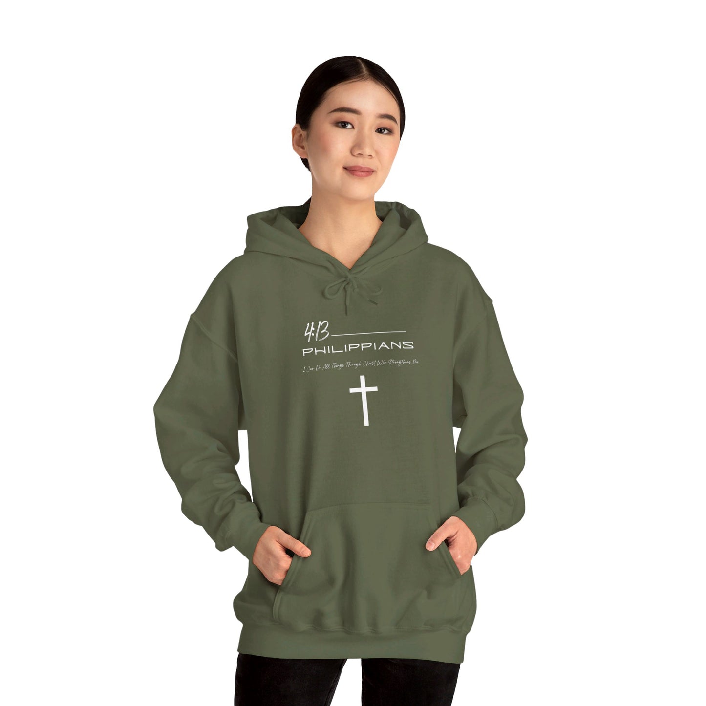 Philippians 4:13 Unisex Heavy Blend™ Hooded Sweatshirt