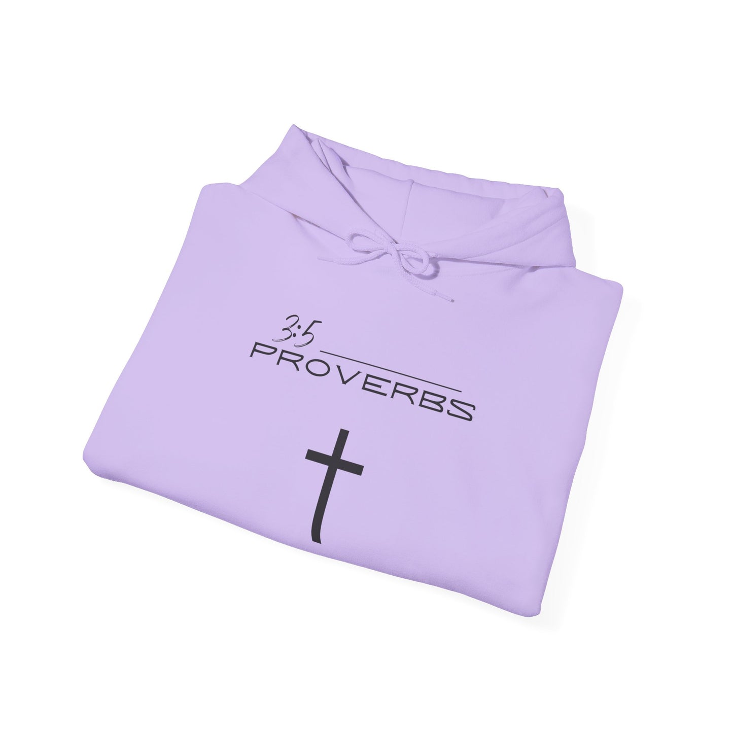 Proverbs 3:5 w/ Full Scripture On Back Unisex Heavy Blend™ Hooded Sweatshirt