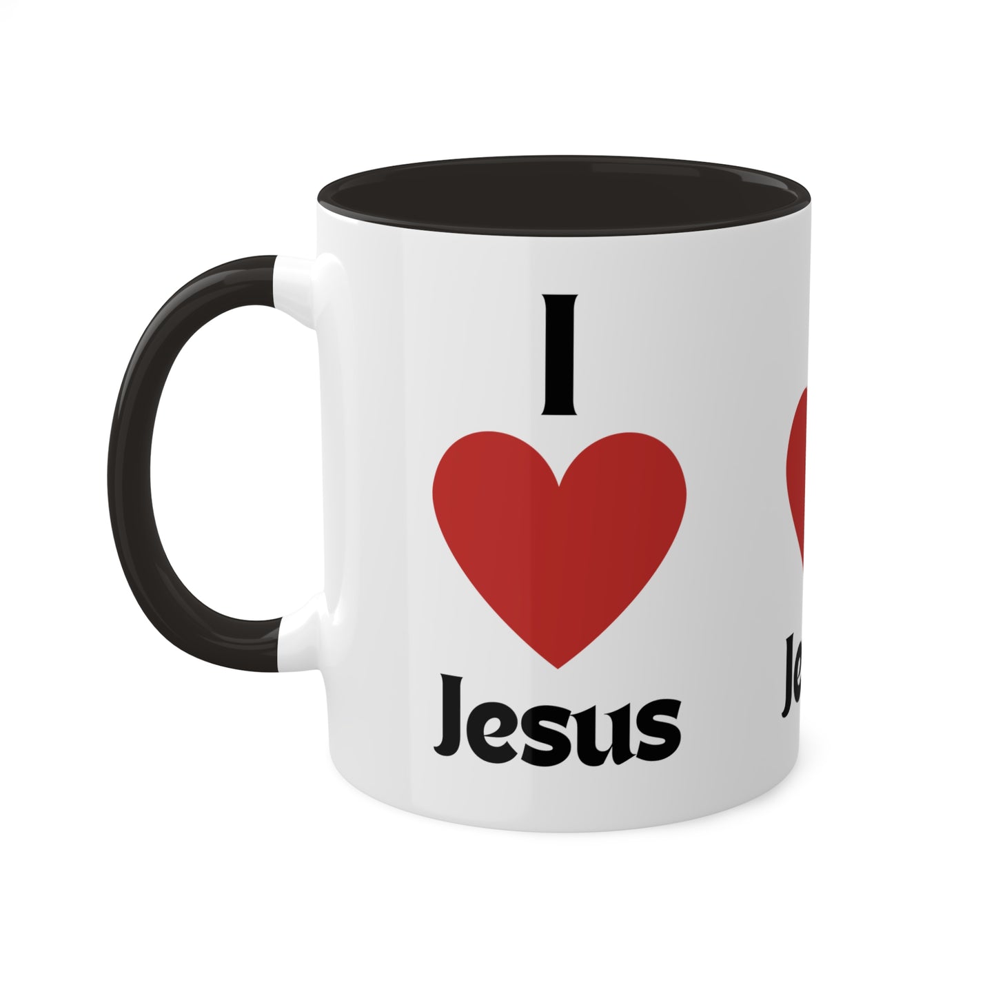 I love Jesus Colorful Mugs, 11oz