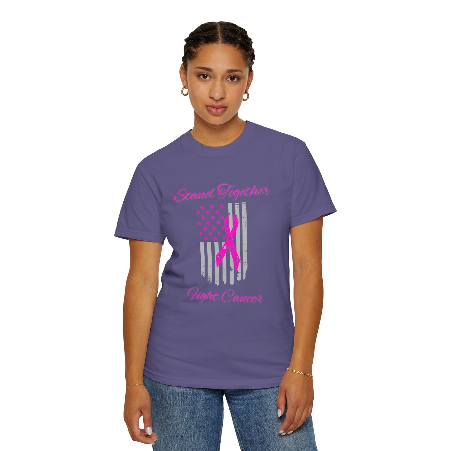 Stand Together Fight Breast Cancer Unisex Garment-Dyed T-shirt