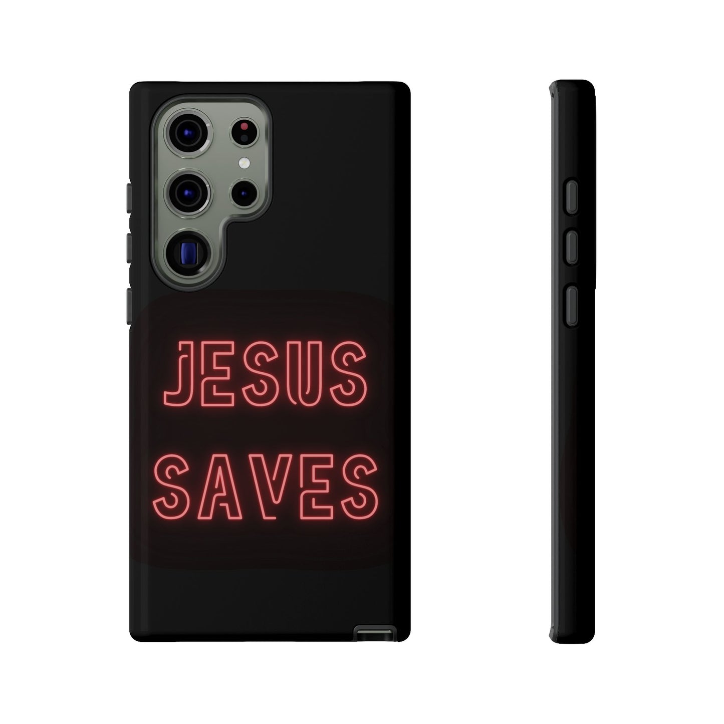 Jesus Saves Neon Signage Tough Cases Iphone Samsung Google