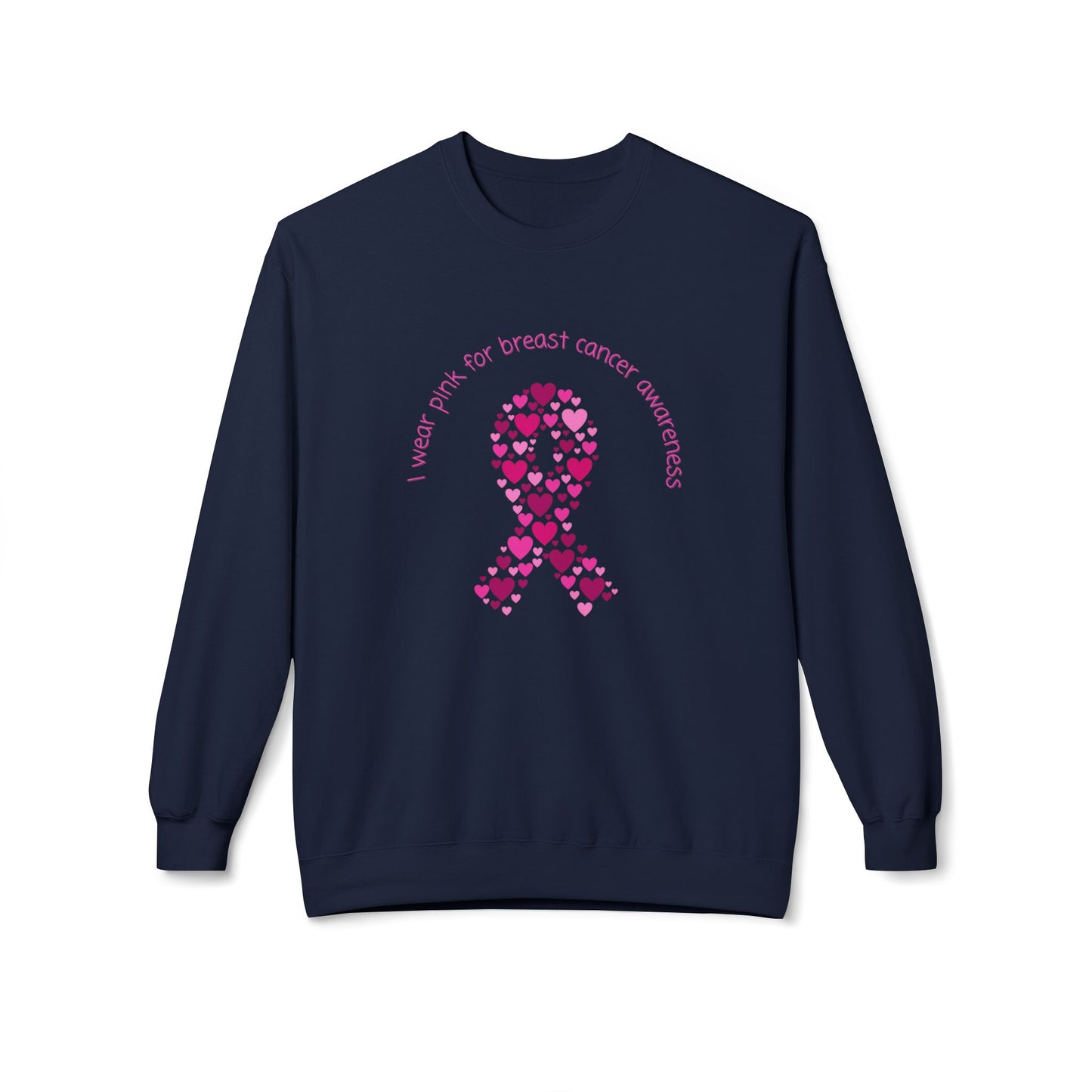 Breast Cancer Awareness Unisex Midweight Softstyle Fleece Crewneck Sweatshirt