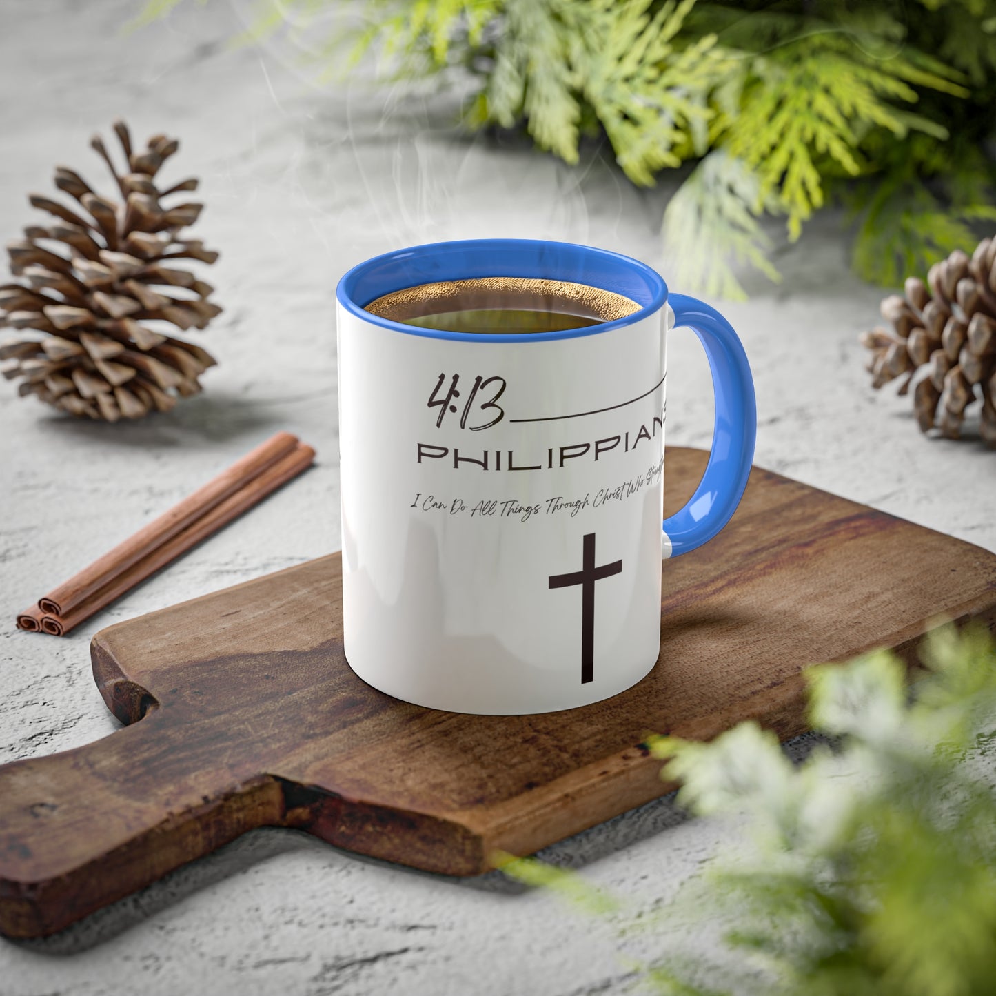 Philippians 4:13 Colorful Mugs, 11oz