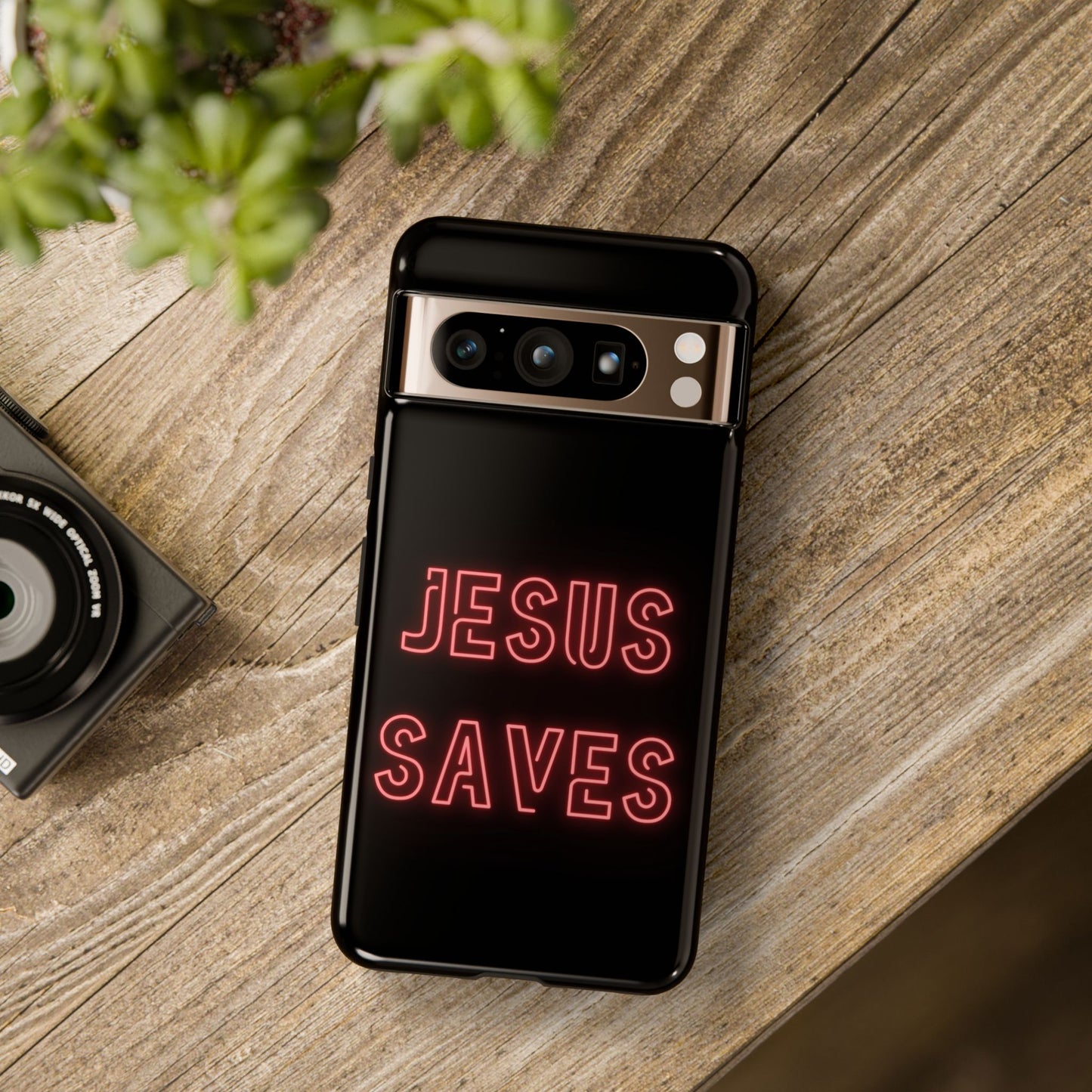 Jesus Saves Neon Signage Tough Cases Iphone Samsung Google