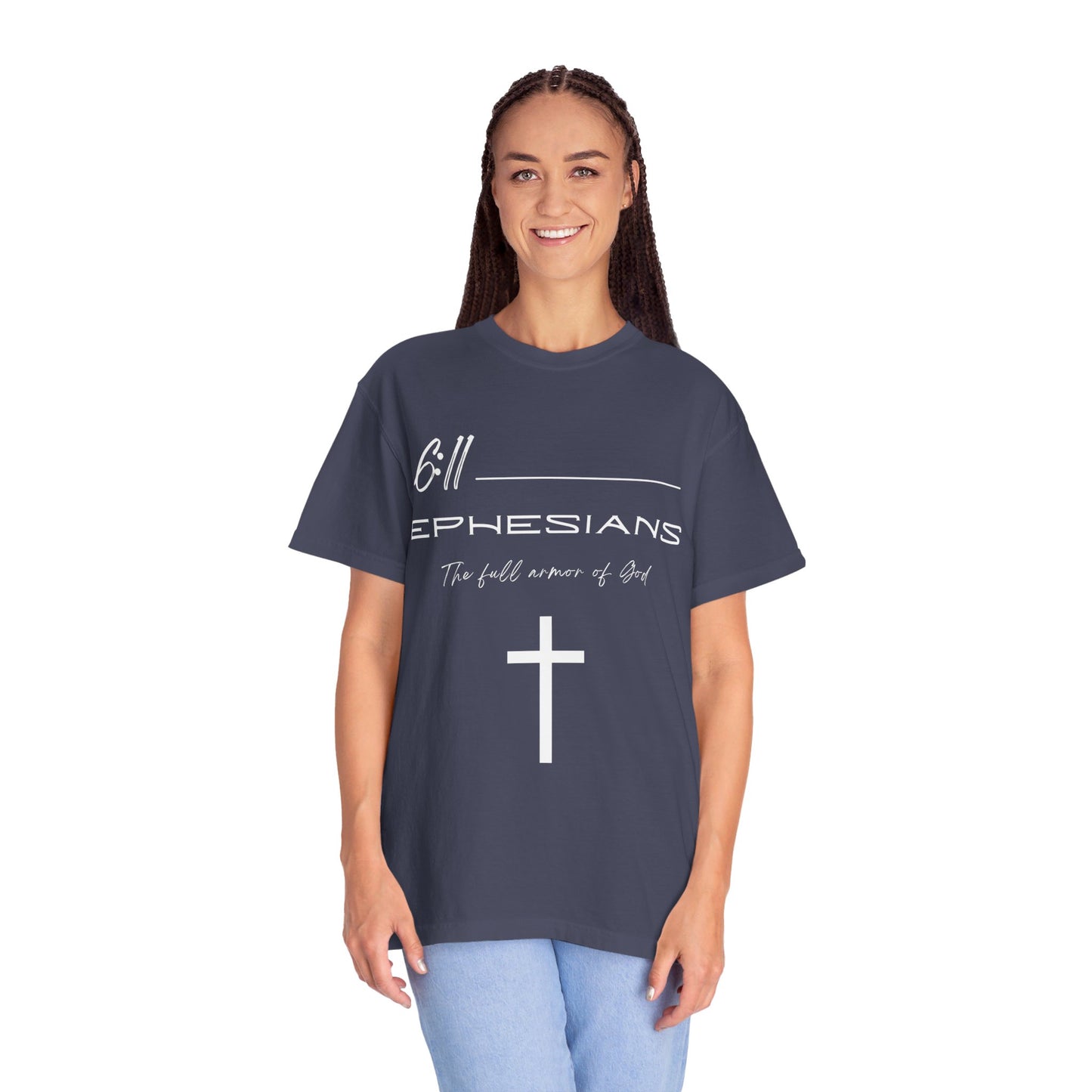 Ephesians 6:11 Armor of God Unisex Garment-Dyed T-shirt