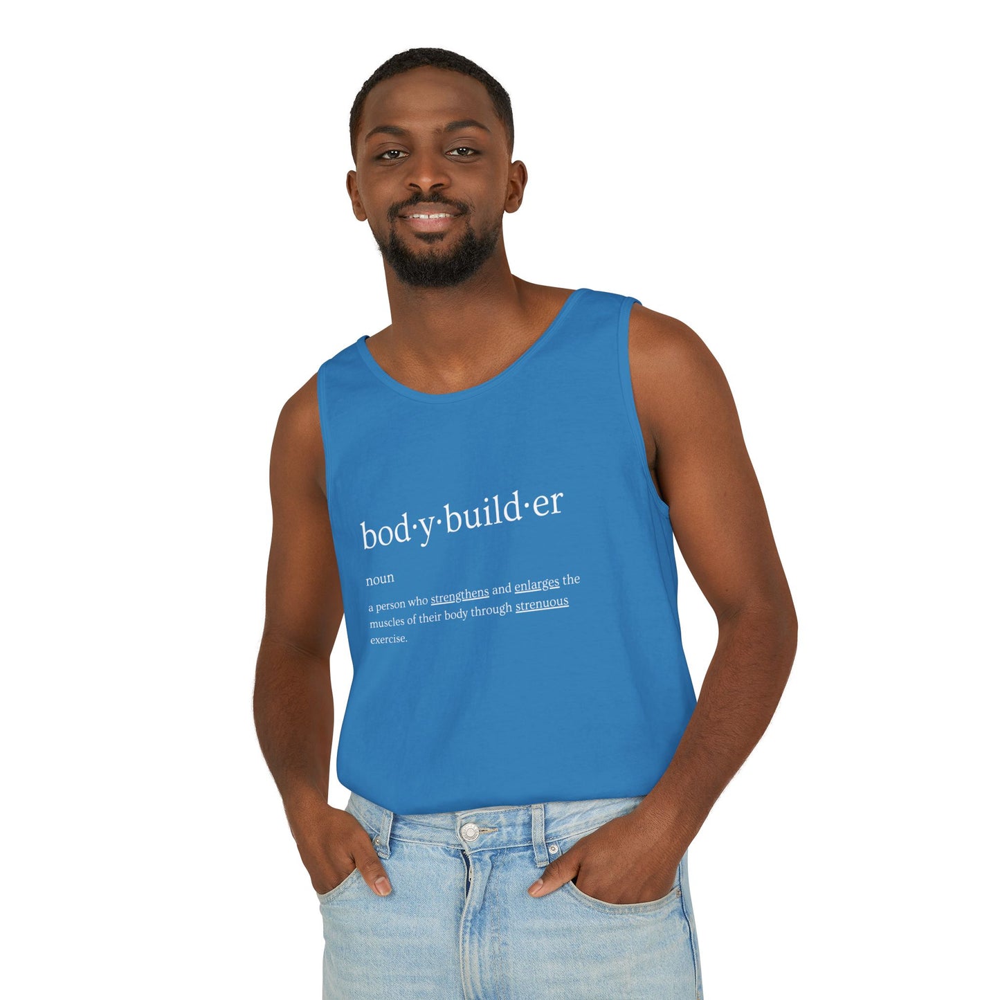 Bodybuilder Definition Unisex Garment-Dyed Tank Top