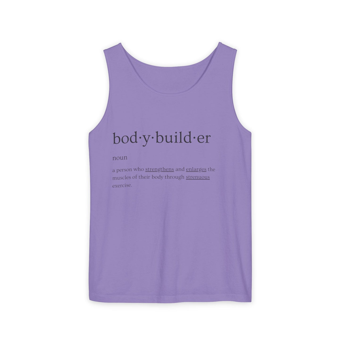 Bodybuilder Definition Unisex Garment-Dyed Tank Top