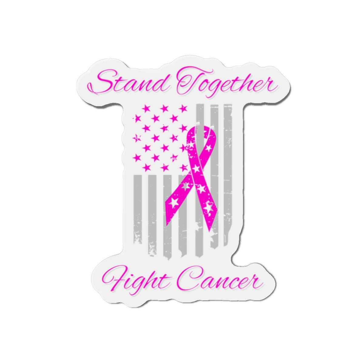 Stand Together Fight Breast Cancer Die-Cut Magnets