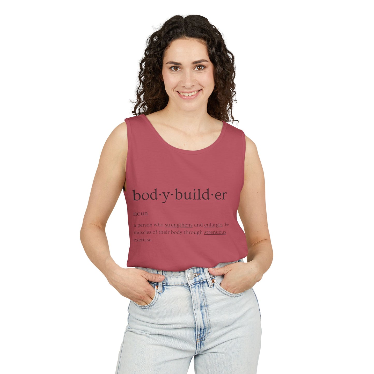 Bodybuilder Definition Unisex Garment-Dyed Tank Top