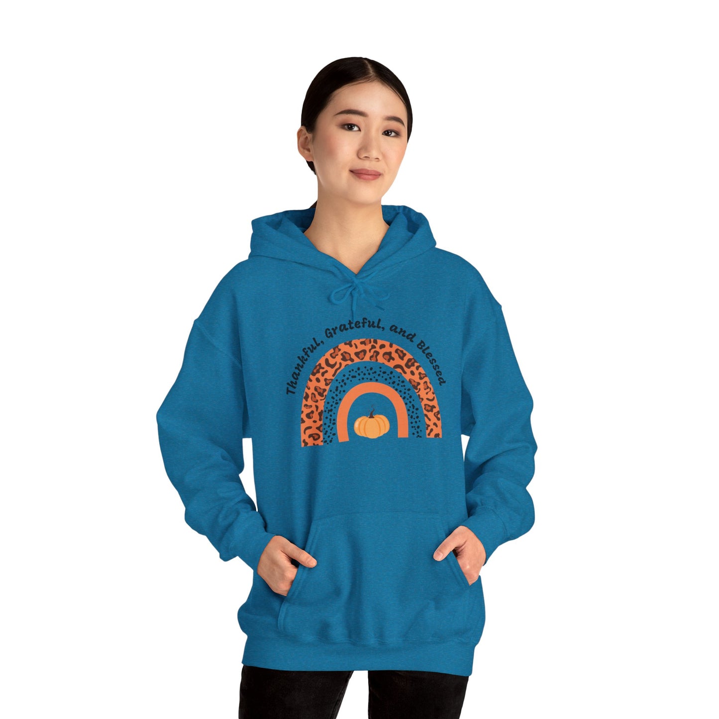 Thankful Grateful Blessed Unisex Heavy Blend™ Hooded Sweatshirt