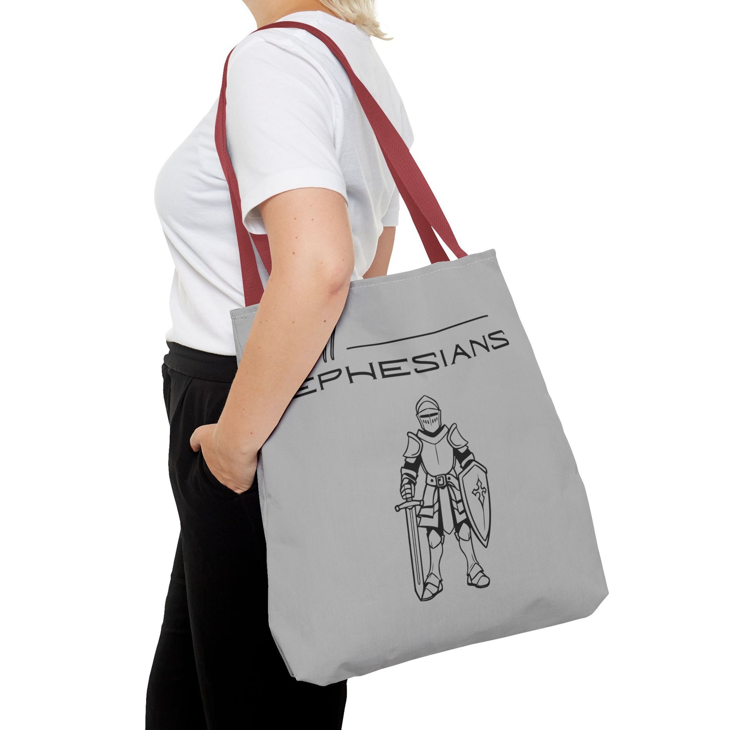 Ephesians 6:11 Full Armor of God Tote Bag (AOP)