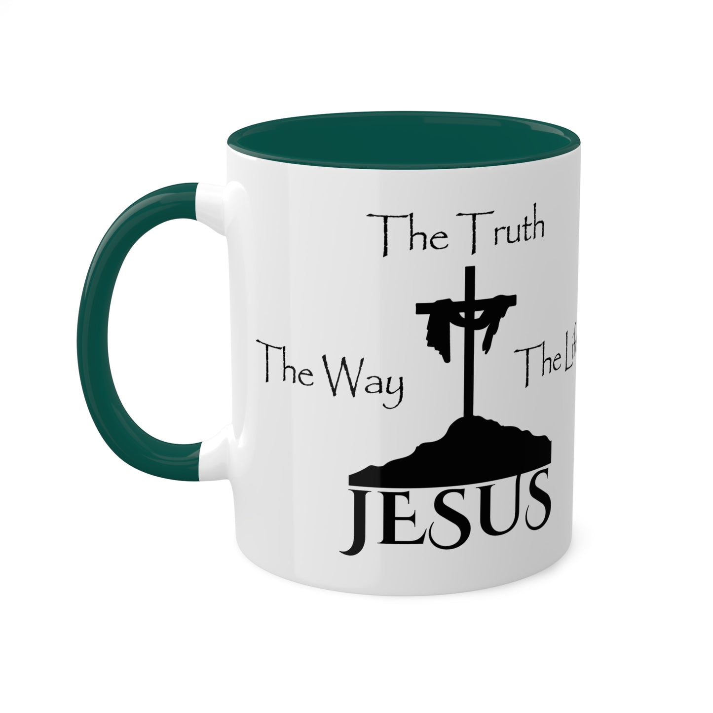 Jesus The Way The Truth The Life Colorful Mugs, 11oz