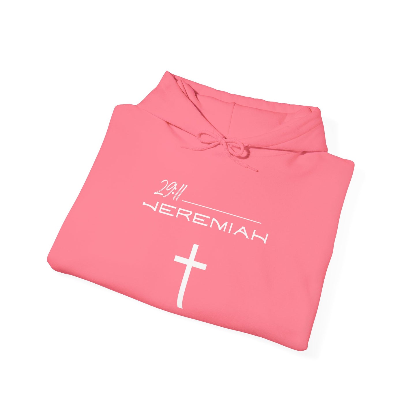 Jeremiah 29:11 w/ Full Scripture On Back Unisex Heavy Blend™ Hooded Sweatshirt