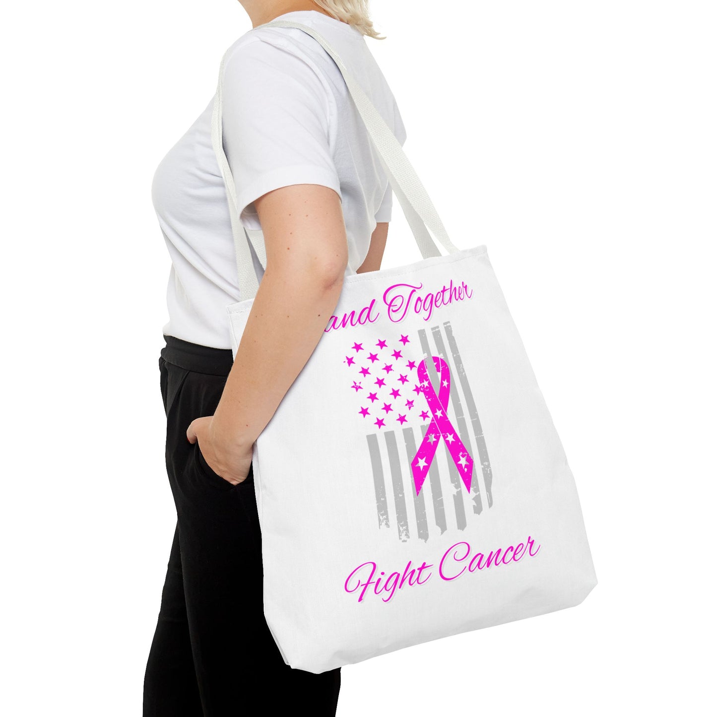 Stand Together Fight Breast Cancer Tote Bag (AOP)