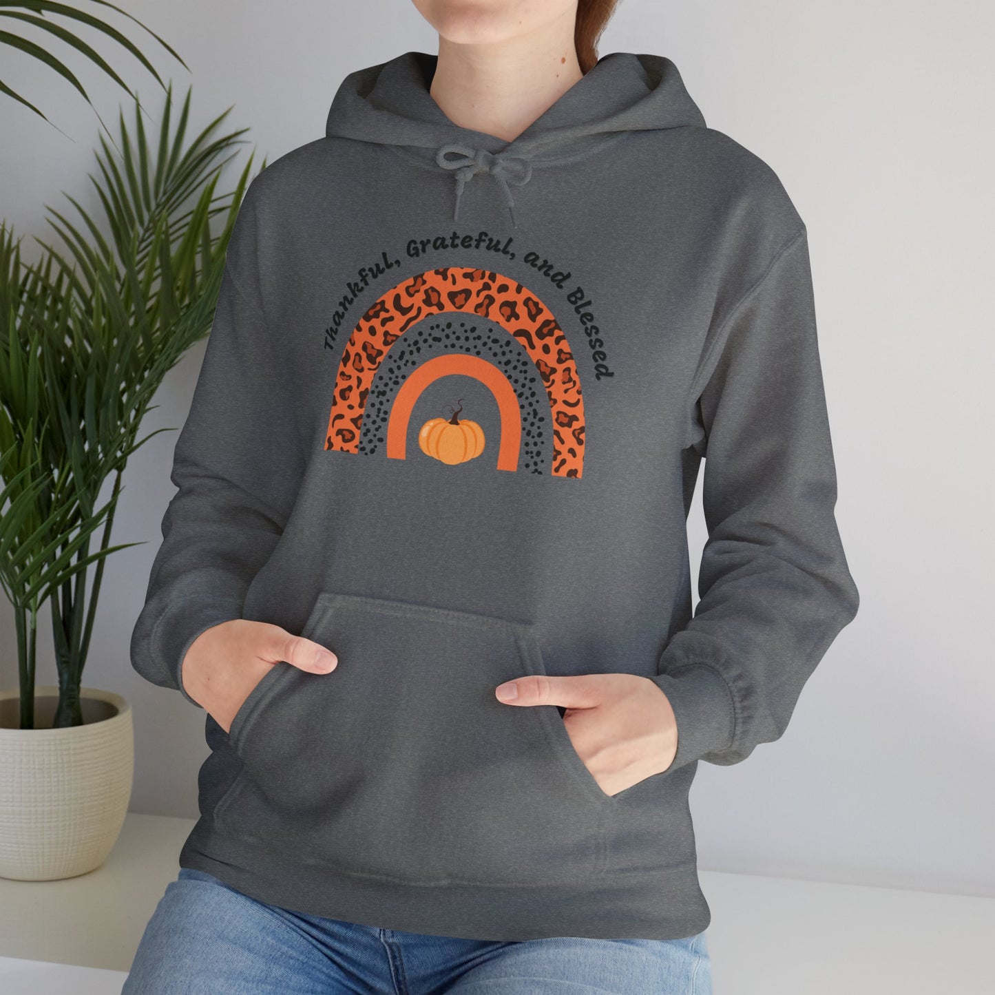 Thankful Grateful Blessed Unisex Heavy Blend™ Hooded Sweatshirt